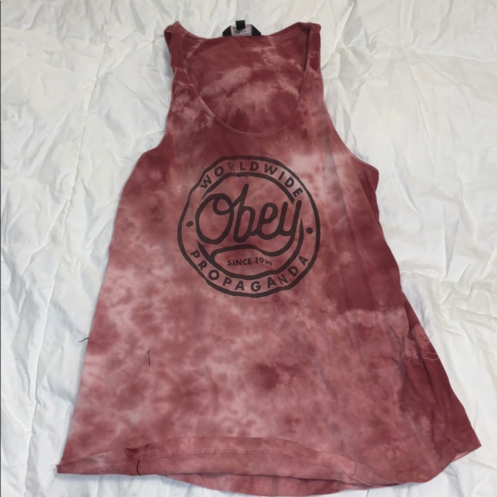 OBEY tye dye tank